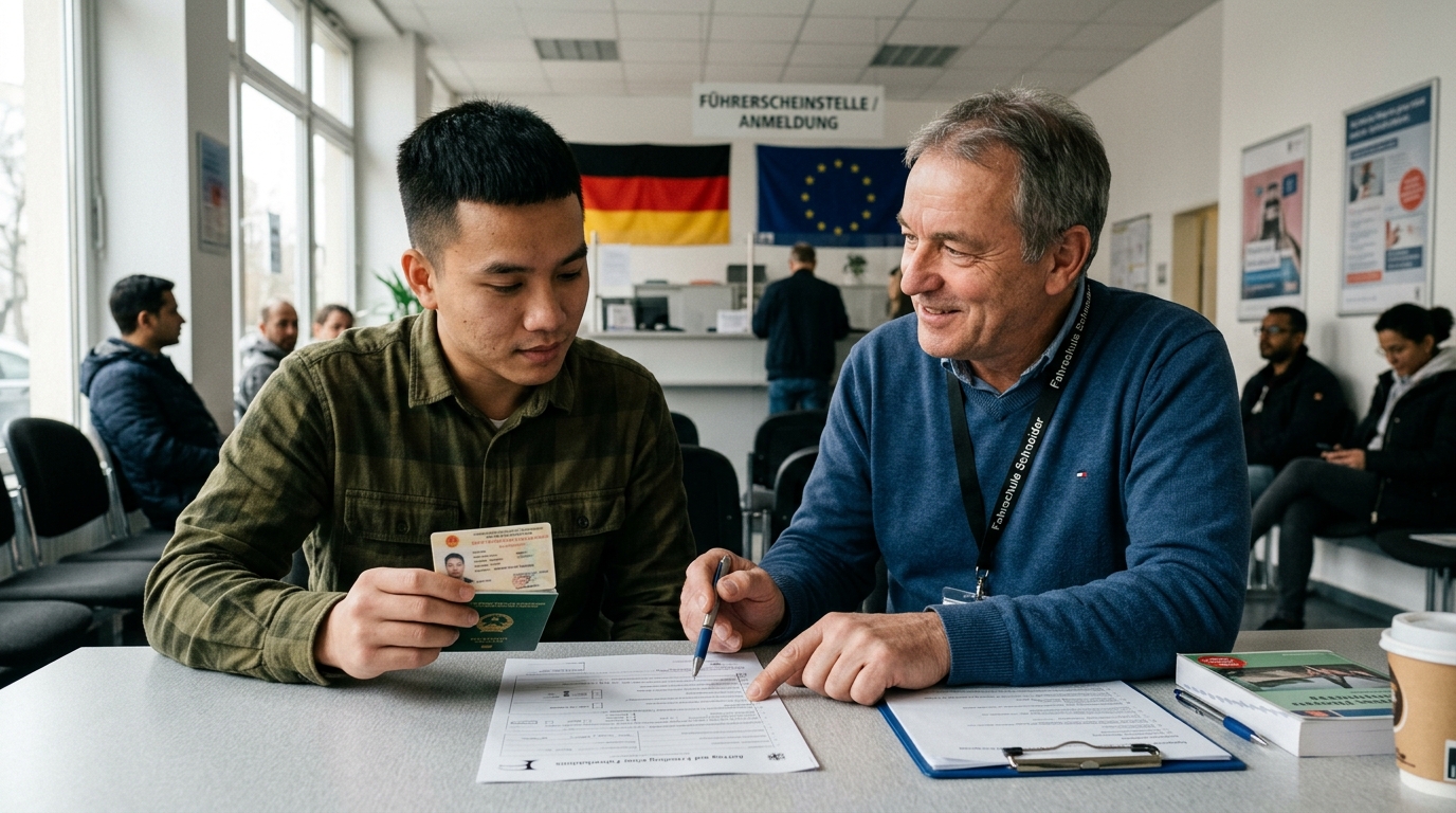 Đổi bằng lái xe Việt Nam sang Đức - Umschreibung Führerschein