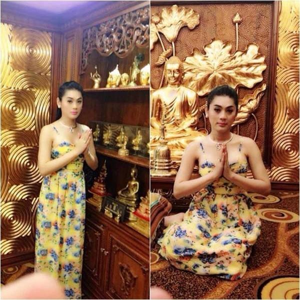 Sao Việt lố lăng khi đi chùa - 6