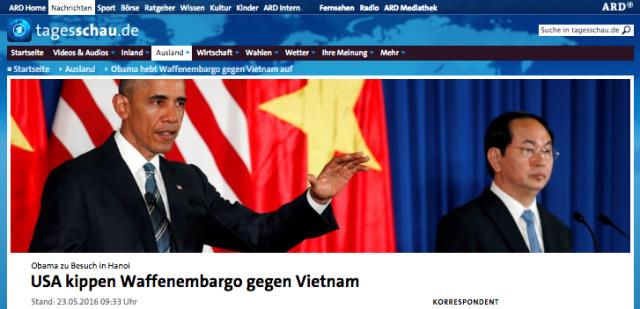 Truyền thông Đức đưa tin về chuyến thăm của ông Obama - 0