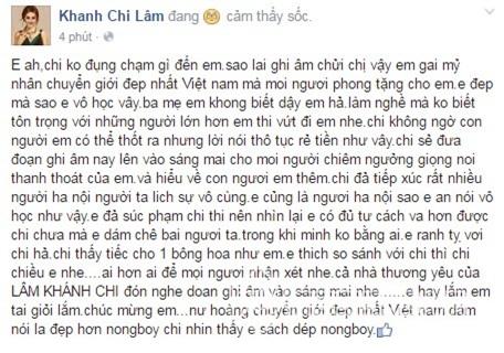 Lâm Chi Khanh đá xéo Hương Giang Idol: Em đẹp mà sao em vô học vậy? - 0