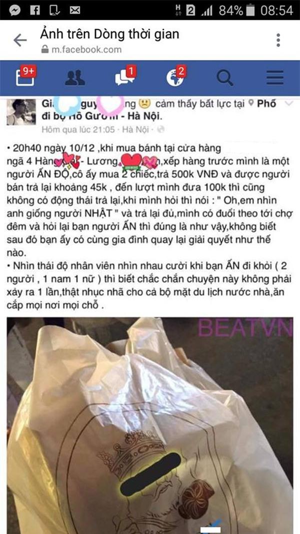 Hà Nội: Chặt chém du khách Ấn Độ 2 chiếc bánh ngọt 15.000đ/cái với giá gần 500.000đ - 0