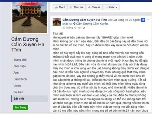 Con gái cầu cứu cộng đồng mạng tìm giúp người mẹ bỏ nhà đi vì lầm lỡ cách đây 22 năm - 1