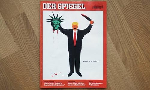 Tạp chí Đức SPIEGEL giải thích ảnh bìa Trump chặt đầu Nữ thần tự do - 0