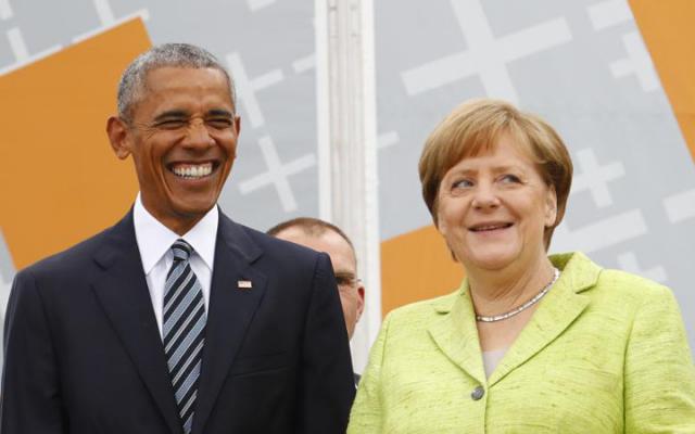 Hàng ngàn người Đức chào đón ông Obama tái ngộ bà Merkel - 3