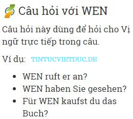 cau hoi voi wer wen wem