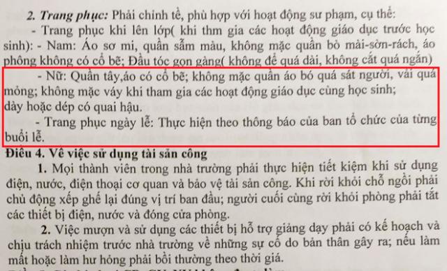 Quy định kì lạ: Cấm cô giáo mặc váy khi đứng lớp để học sinh không chú ý - 1