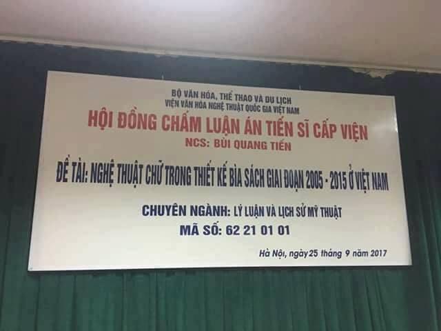 Luận án tiến sĩ Nghệ thuật chữ trong thiết kế bìa sách: Hàn lâm gì với đề tài này?  - 0