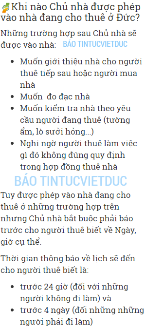 khi nao chu nha duoc phep vao nha thue o duc