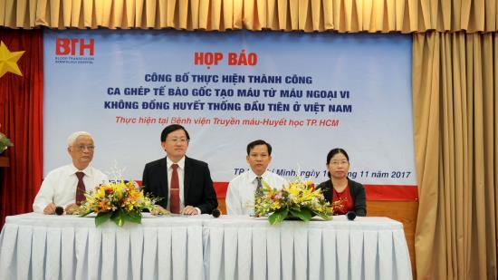 Lần đầu tiên Việt Nam ghép thành công tế bào gốc tạo máu không cùng huyết thống - 0