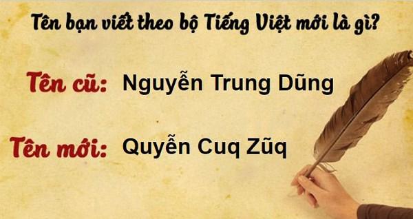 Thử đổi tên mình theo bộ Tiếng Việt mới, dân mạng hoang mang vì quá rối - 1