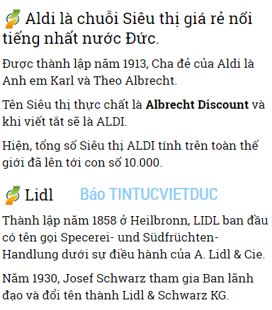 rewe aldi lidl va edeka tai sao cac sieu thi o duc lai co nhung cai ten nhu vay