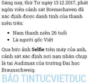 thanh nien nguoi viet tu vong bat thuong o duc