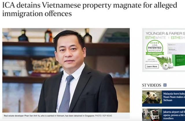 Singapore xác nhận đang tạm giữ ông Phan Van Anh Vu - 0