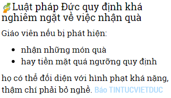 tai sao giao vien o duc khong dam nhan qua co gia tri tu hoc sinh hay phu huynh 1