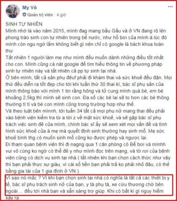 Mẹ Việt ở Đức chia sẻ câu chuyện “sinh tự nhiên” được cư dân mạng ủng hộ nhiệt tình! - 3