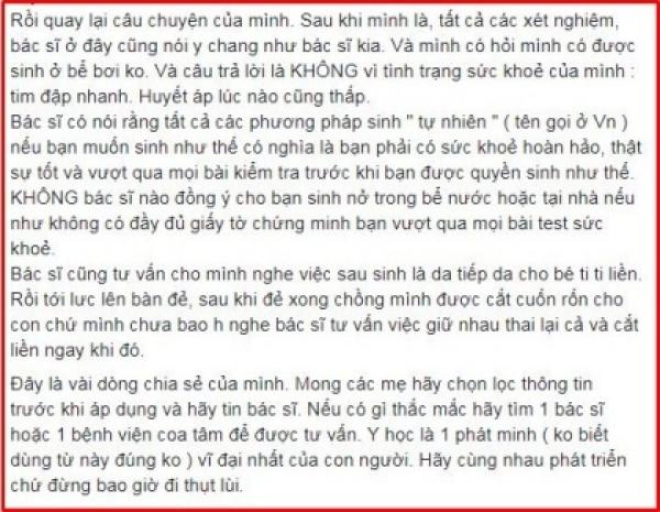 Mẹ Việt ở Đức chia sẻ câu chuyện “sinh tự nhiên” được cư dân mạng ủng hộ nhiệt tình! - 4