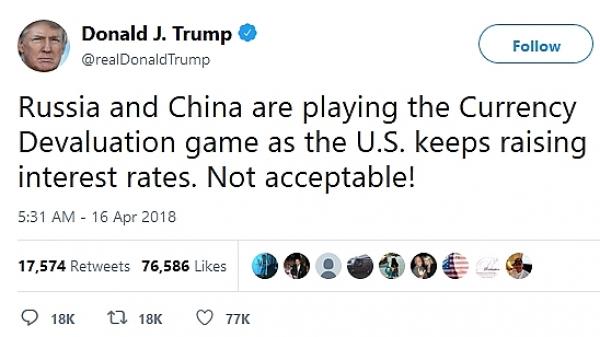 Tổng thống Trump tố Nga, Trung Quốc đang ‘chơi trò phá giá tiền tệ’ - 1