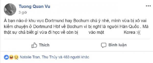 Du học sinh Việt tại Đức không dám ra đường vì sợ bị nhầm là Hàn Quốc - 1