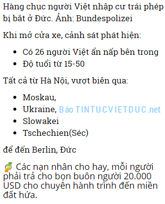 hang chuc nguoi viet chen chuc nhau trong khoang xe de tron vao duc bat hop phap bao tintucvietduc