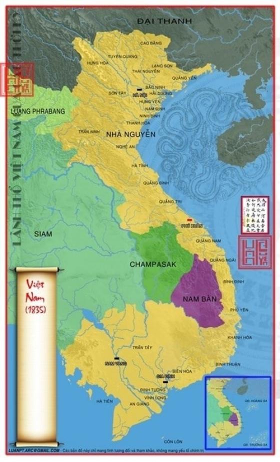 42 3 Thoi Vua Minh Mang Lanh Tho Viet Nam Rong Gap 17 Lan Hien Nay