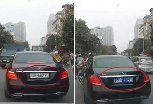 42 1 Xe Mercedes Bien Hoa Bien Kiem Soat Tu Trang Thanh Xanh Giua Duong Ha Noi