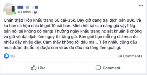 42 2 Loi Dung Dai Dich Corona Khau Trang Online Tang Gia Dot Bien Voi Ly Do Neu Khong Mua Thi Sau Nay Khong Co Ma Mua Dau