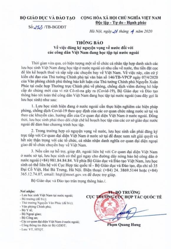 42 2 Luu Hoc Sinh Viet Nam Phai Than Trong Voi Nhung Mao Danh To Chuc Chuyen Bay Ve Nuoc