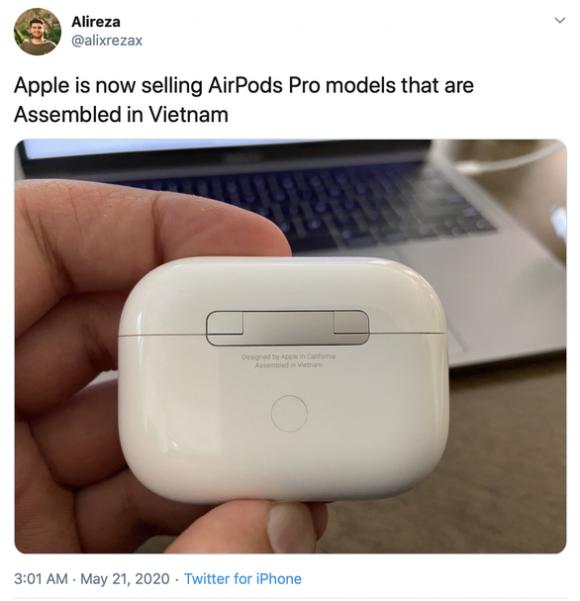 42 2 Apple Da Chuyen Mot Phan San Xuat Airpods Tu Trung Quoc Sang Viet Nam