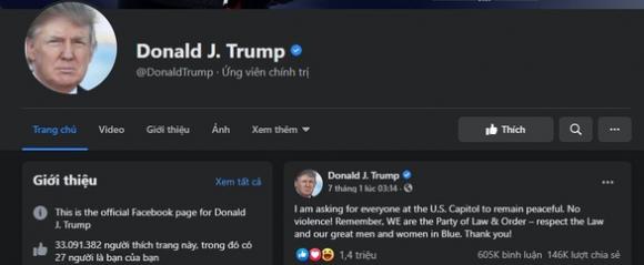 42 1 Facebook Xoa Mo Ta Tong Thong Cua Ong Trump