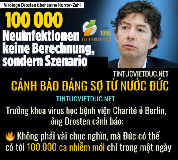 42 2 Nha Virus Hoc Nguoi Duc Drosten Canh Bao 100000 Truong Hop Nhiem Covid 19 Hang Ngay Neu Cac Bien Phap Duoc Thuc Hien Qua Som