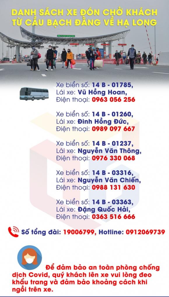 42 3 Cho Phep 5 Xe Dua Nguoi Quang Ninh Tu Cau Bach Dang Ve Ha Long