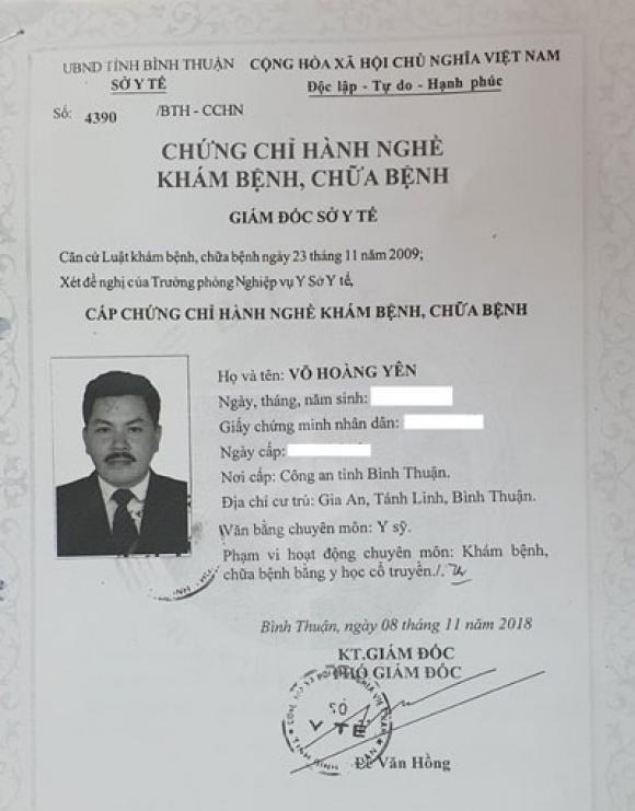 42 6 Tai Sao Than Y Vo Hoang Yen Khong Du Dieu Kien Van Duoc Dac Cach Cap Giay Phep Hoat Dong Trung Tam Phuc Hoi Chuc Nang O Ha Tinh