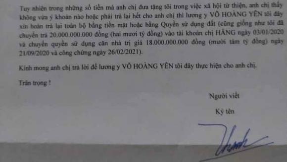 42 2 Neu Vo Hoang Yen Tra Lai Toan Bo So Tien Bi To Lua Dao Cho Vo Chong Ong Dung Lo Voi Thi Co Het Chuyen