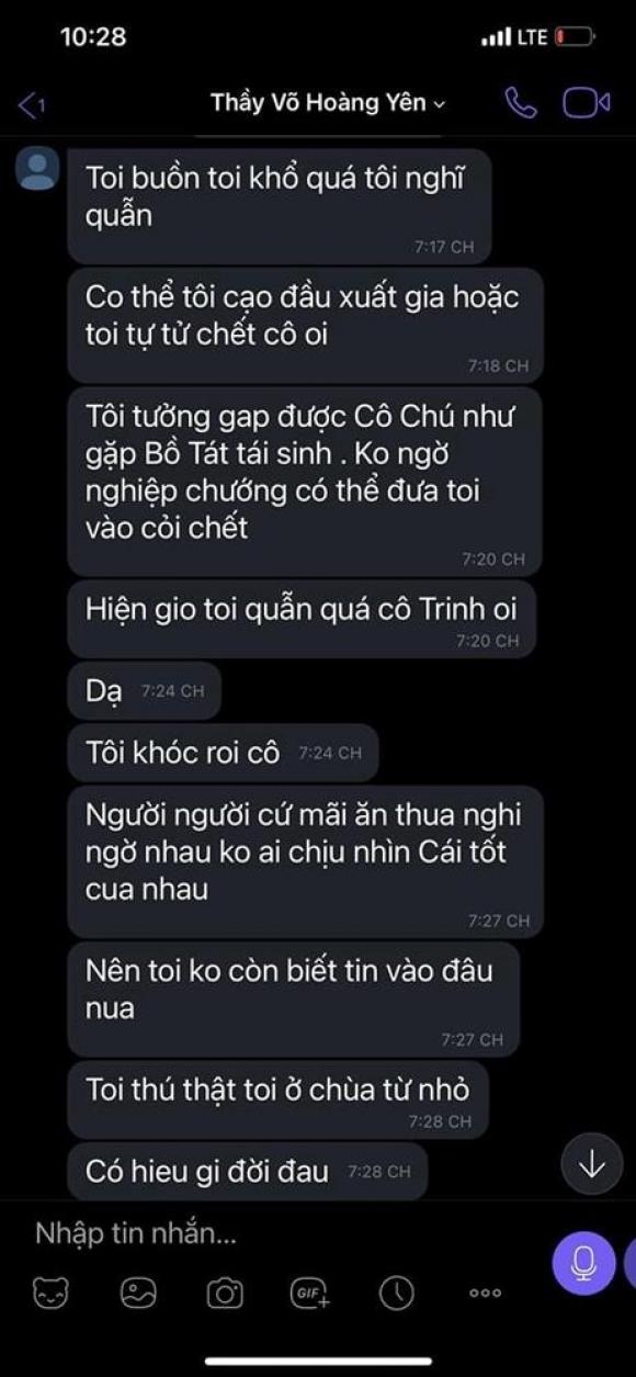 42 3 Vo Ong Dung Lo Voi Chia Se Doan Tin Nhan Duoc Cho La Cua Vo Hoang Yen Noi Dang Buon Chan Dinh Cao Dau Va Da Chuan Bi Cach De Chet