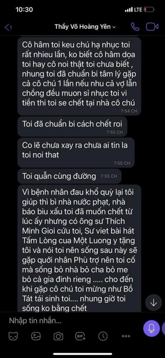 42 4 Vo Ong Dung Lo Voi Chia Se Doan Tin Nhan Duoc Cho La Cua Vo Hoang Yen Noi Dang Buon Chan Dinh Cao Dau Va Da Chuan Bi Cach De Chet