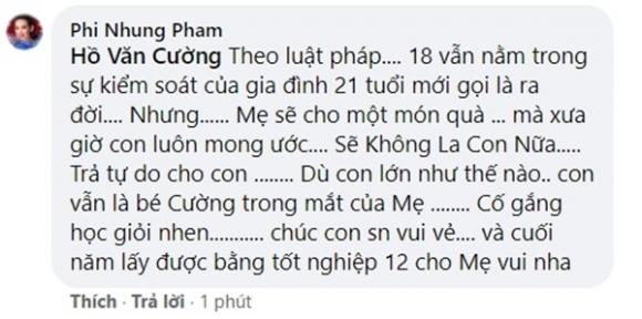 42 3 Sau Nhieu Lan Day Do Phi Nhung Tuyen Bo Tra Tu Do Cho Ho Van Cuong Tu Gio Khong Kiem Soat Nua