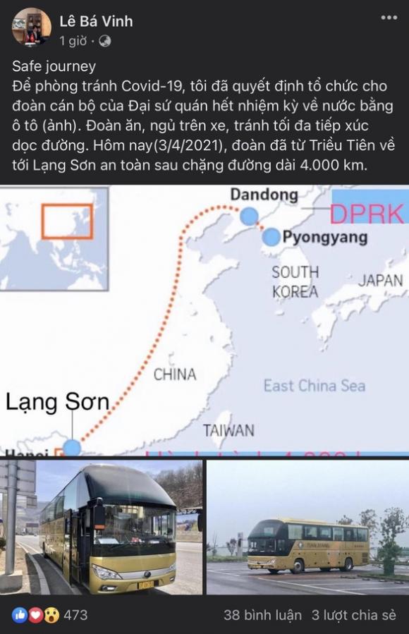 42 2 Can Bo Dai Su Quan Viet Nam Tu Trieu Tien Ve Nuoc Quang Duong 4000 Km Bang Duong Bo