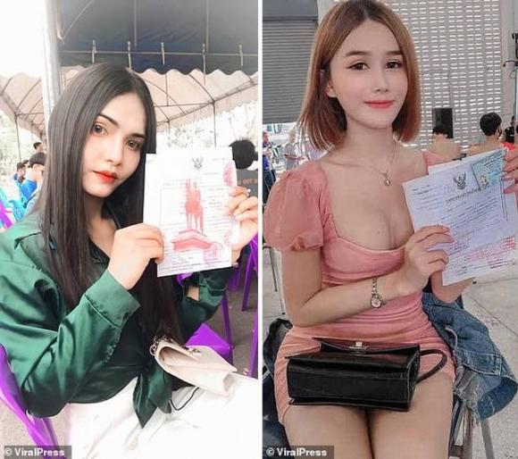 42 1 Cac Nguoi Dep Chuyen Gioi Thai Lan Di Kham Suc Khoe Nghia Vu Quan Su