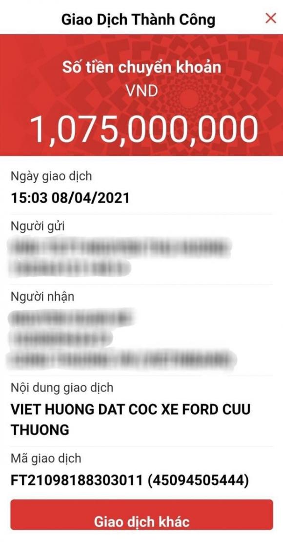 42 2 Khan Gia Xuc Dong Khi Viet Huong Dat Coc 1 Ty Dong Xe Cuu Thuong Tang Ong Doan Ngoc Hai