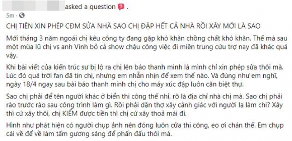 1 Netizen Lai Dat Nghi Van Ve Viec Thuy Tien Keu Gap Kho Khan Nhung Van Xay Nha Tham Chi Con Xem Nhung Hinh Anh Nay La Bang Chung