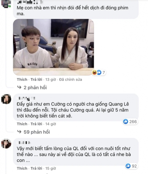 2 Quang Le Dang Anh Cuc Tinh Cam Voi Con Nuoi Phuong My Chi Netizen Spam Ngay Anh Phi Nhung Va Ho Van Cuong Nham So Sanh 1 Dieu