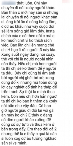 2 Dang Status Noi Dao Ly Le Quyen Bi Dan Mang Ua Vao Chi Trich Ban Than Chi San Si Nhung Lai Chuyen Di Xia Xoi Nguoi Khac