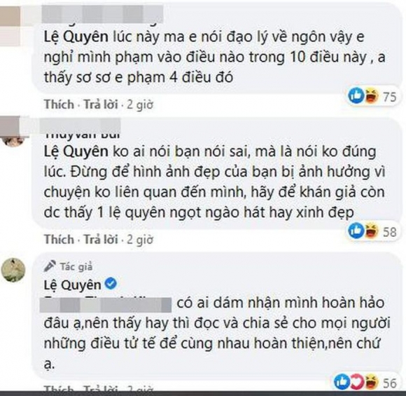 6 Dang Status Noi Dao Ly Le Quyen Bi Dan Mang Ua Vao Chi Trich Ban Than Chi San Si Nhung Lai Chuyen Di Xia Xoi Nguoi Khac