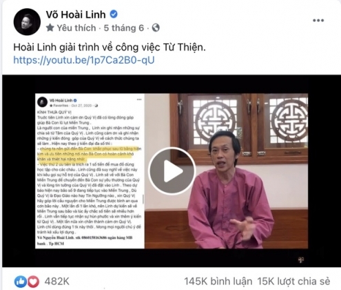 2 Sau 4 Thang O An Nghe Si Hoai Linh Lan Dau Xuat Hien Trong Tang Le Bo Ruot