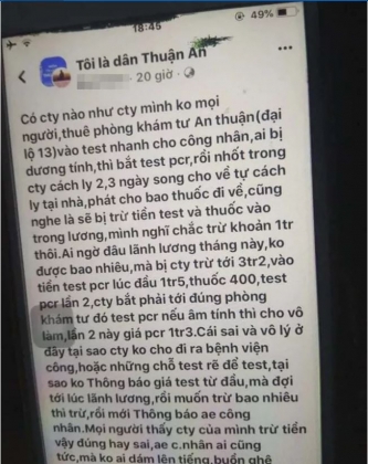 2 Lo Nhieu Tinh Tiet Kho Hieu Trong Vu Test Covid 19 Gia Cat Co O Binh Duong