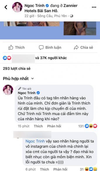 2 Ngoc Trinh Luon Leo Khi Bi Nhan Hang Quoc Te Mang Thang Mat