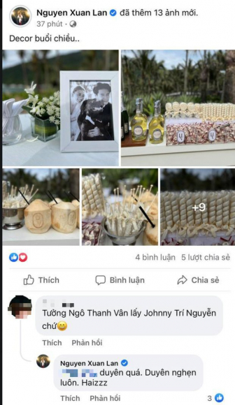 2 Netizen Kem Duyen Nhac Den Johnny Tri Nguyen Duoi Hinh Cuoi Cua Ngo Thanh Van Va Huy Tran Ban Than Dap Tra Cang Cuc