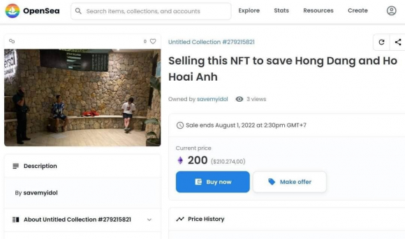 1 Nft Chup Hai Nguoi Nghi La Nghe Si Viet Rao Ban 200000 Usd