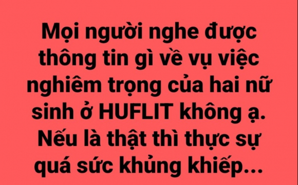 1 Moi Cong An Xac Minh Thong Tin Lan Truyen Hai Nu Sinh Huflit Bi Xam Hai Tinh Duc