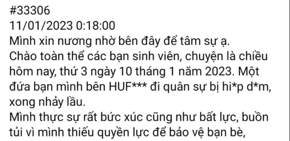 2 Moi Cong An Xac Minh Thong Tin Lan Truyen Hai Nu Sinh Huflit Bi Xam Hai Tinh Duc